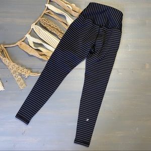 Sultry Legging: Navy Palm Daze Print
